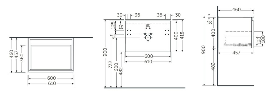 rysunek techniczny SZAFKI